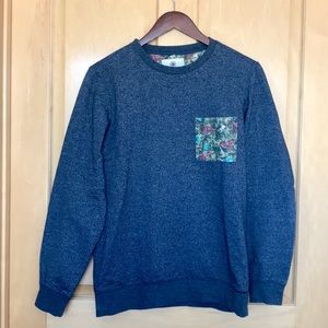 Men’s On The Byas Crewneck w/ floral pocket